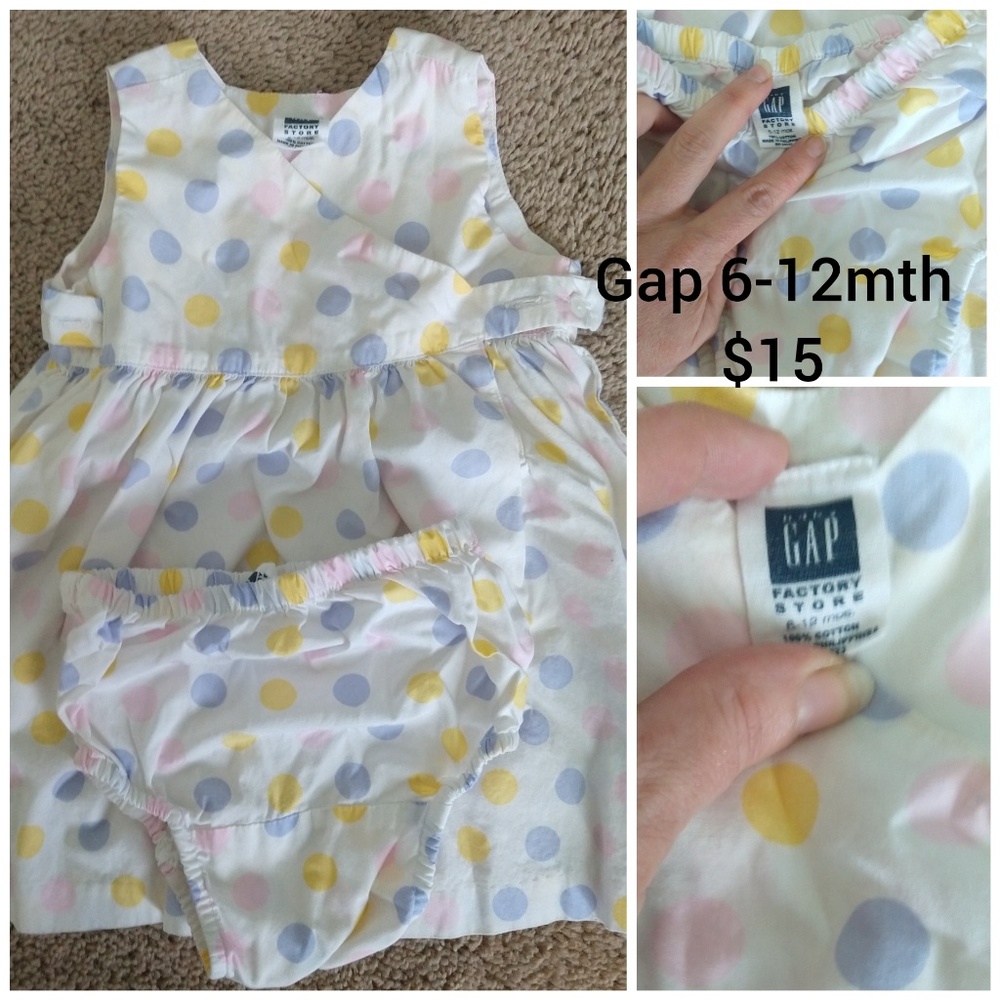 Gap 6-12 mth dress and bloomers